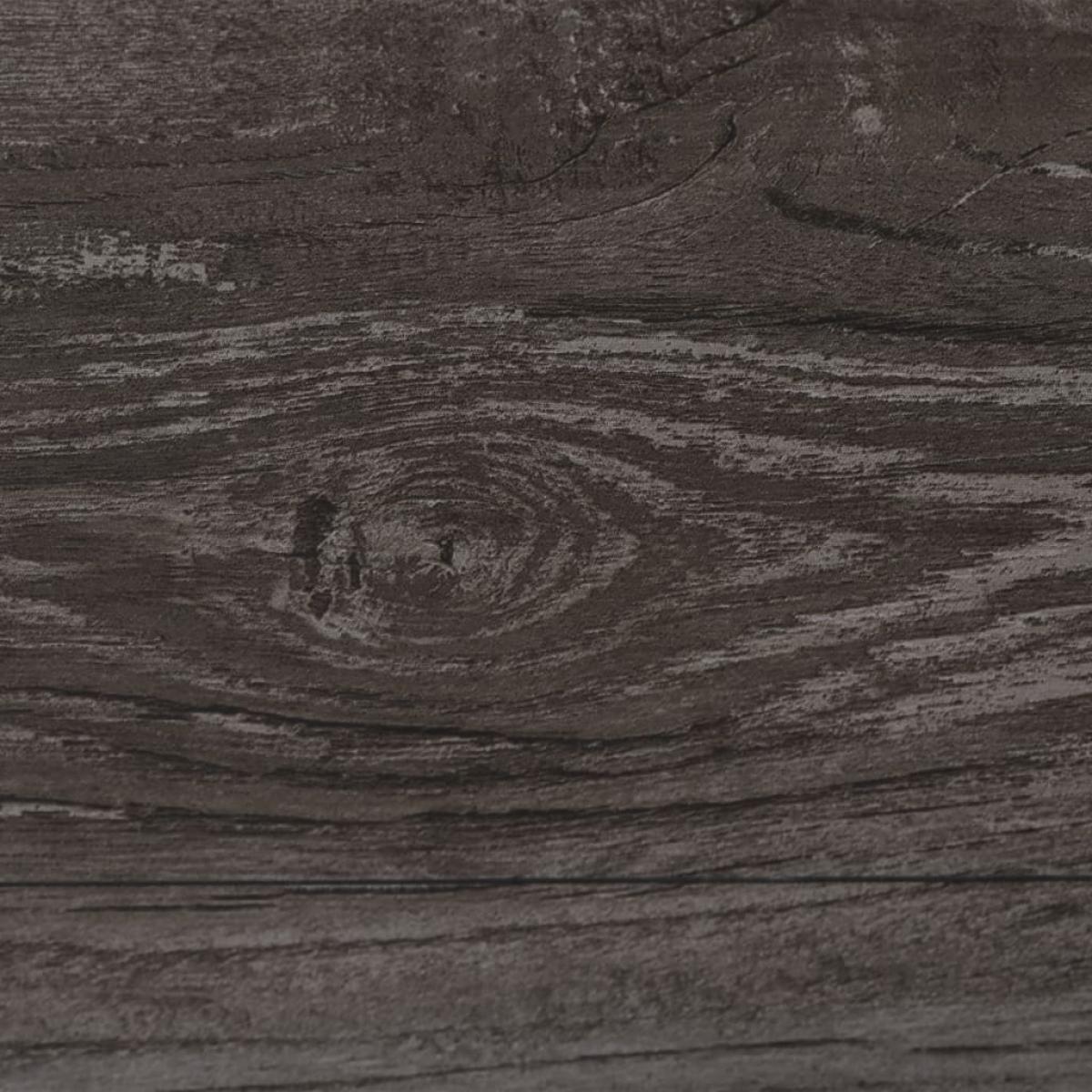 Lamas para suelo autoadhesivas PVC madera a rayas 5,21 m² 2 mm