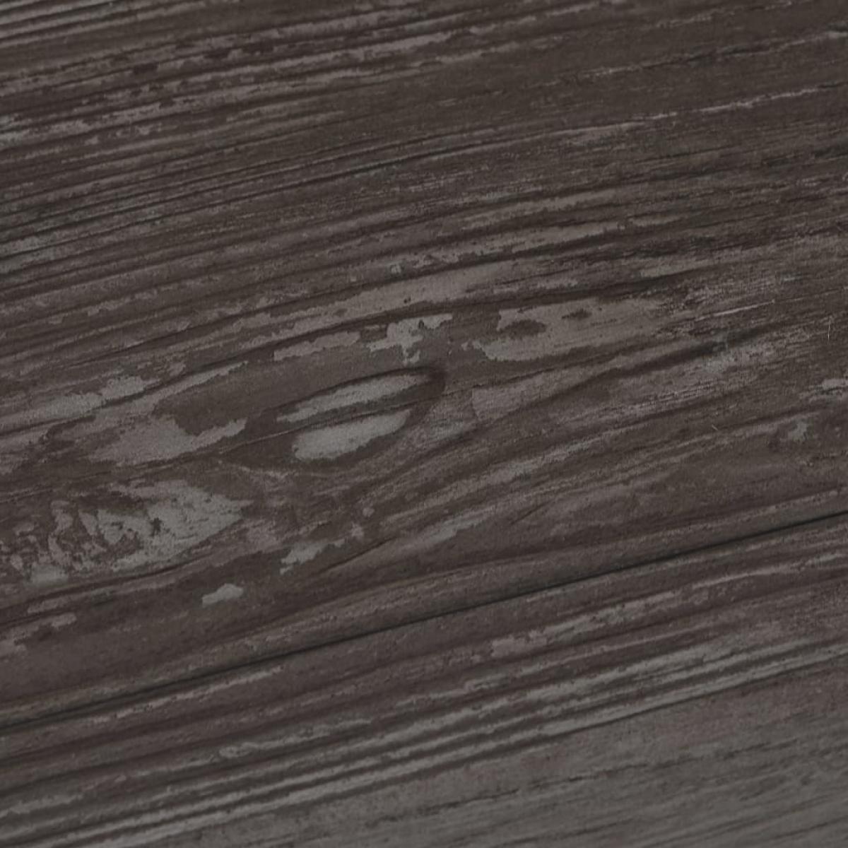 Lamas para suelo autoadhesivas PVC madera a rayas 5,21 m² 2 mm