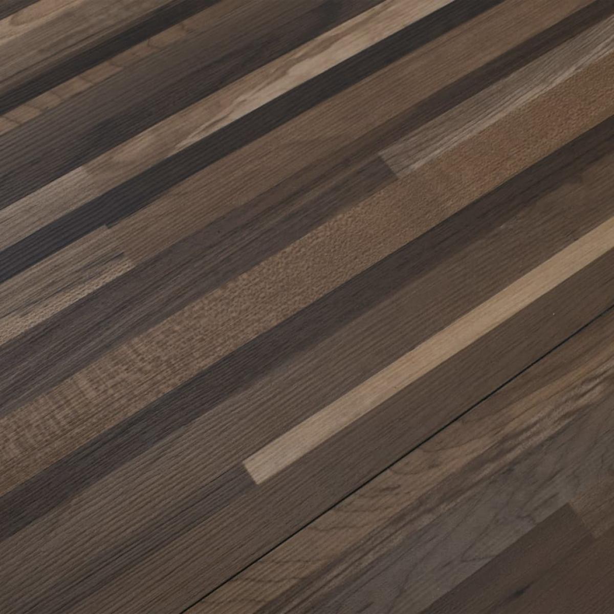 Lamas para suelo autoadhesivas PVC marrón a rayas 5,21 m² 2 mm