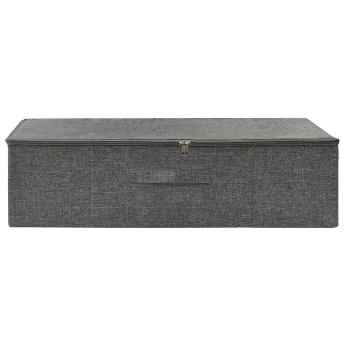 Caja de almacenaje tela gris antracita 70x40x18 cm