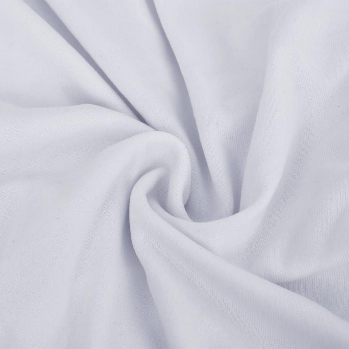 Funda elástica para sillón poliéster jersey blanca