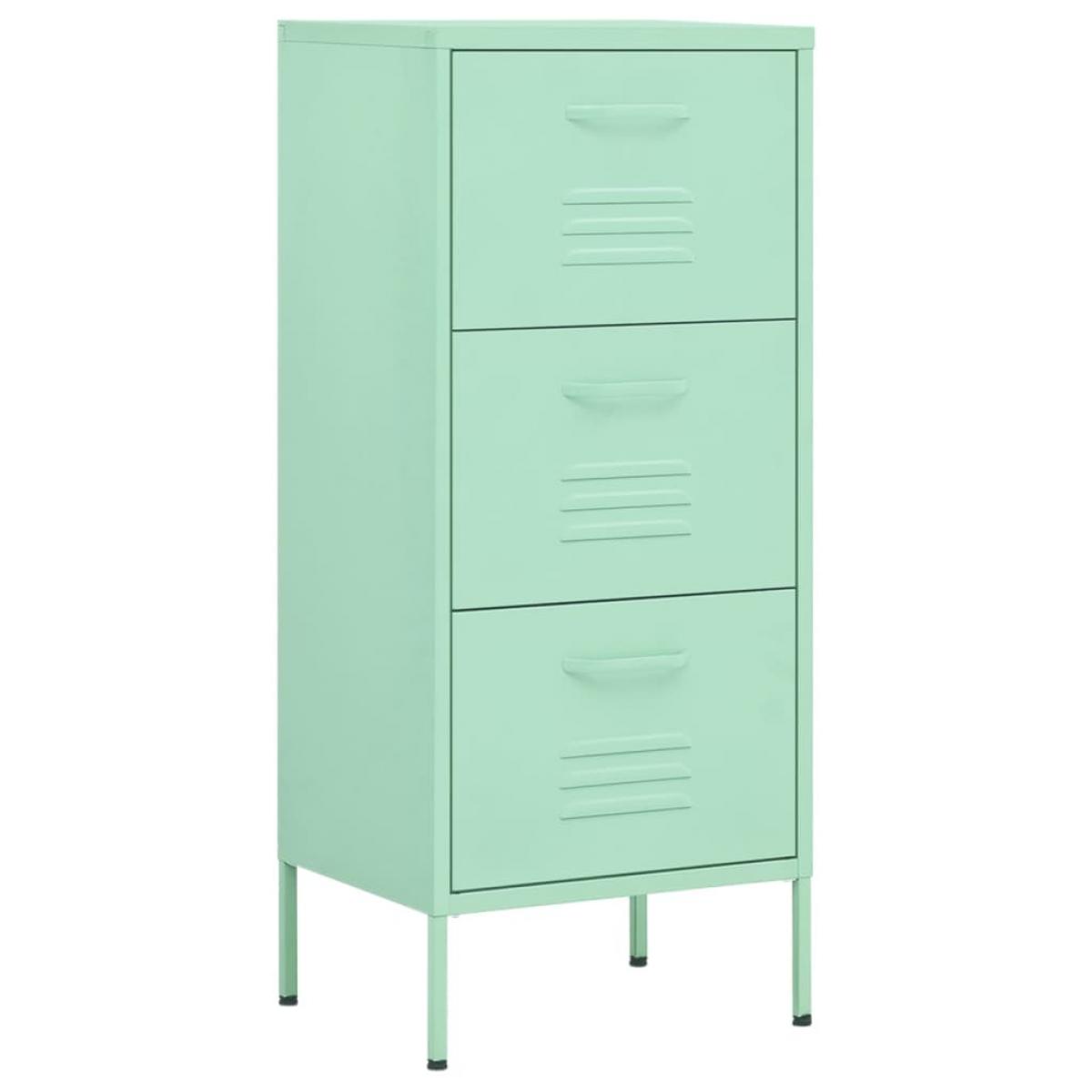 Armario de almacenamiento acero verde mint 42,5x35x101,5 cm