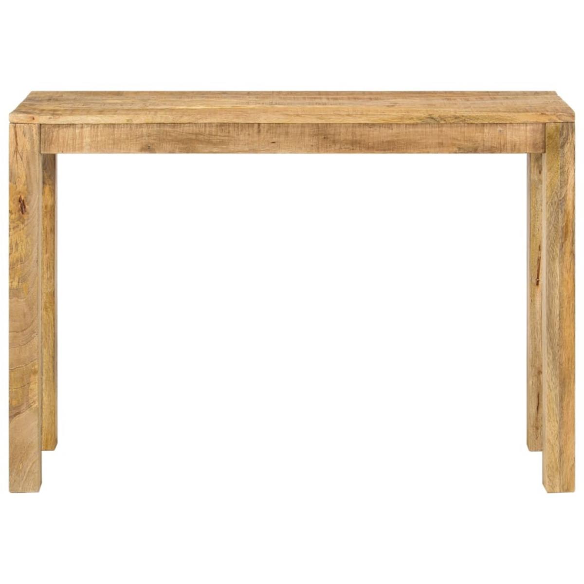Mesa consola de madera de mango rugosa 110x35x76 cm