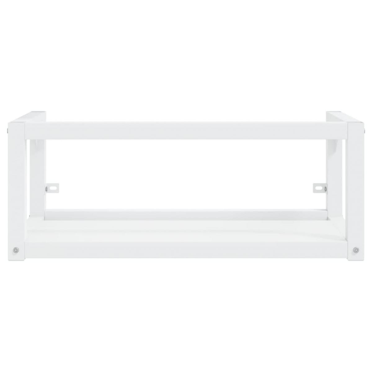 Estructura de lavabo suspendido hierro blanco 79x38x31 cm