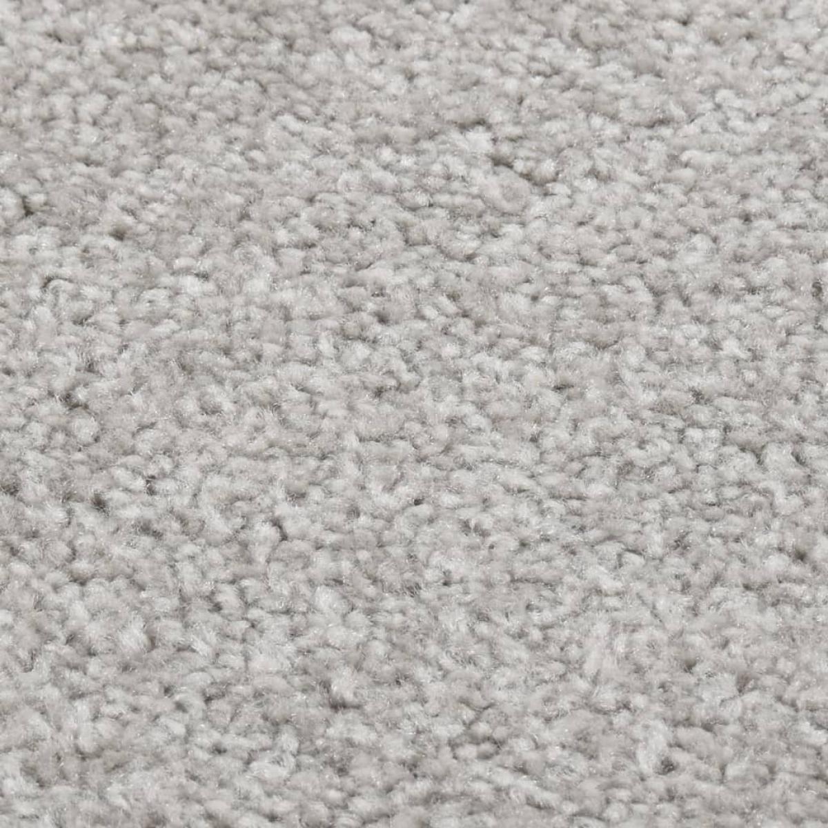 Alfombra de pelo corto gris claro 160x230 cm