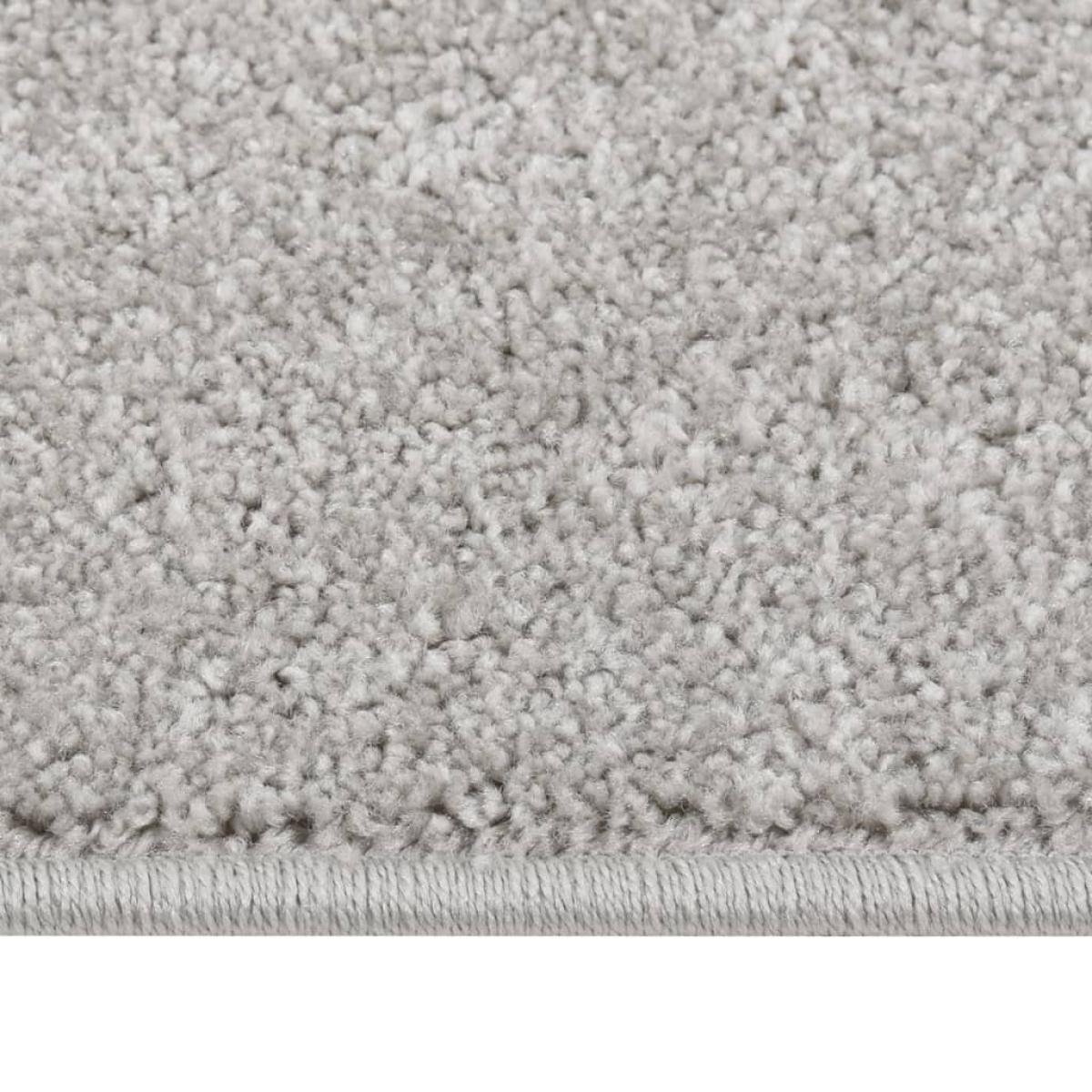 Alfombra de pelo corto gris claro 160x230 cm
