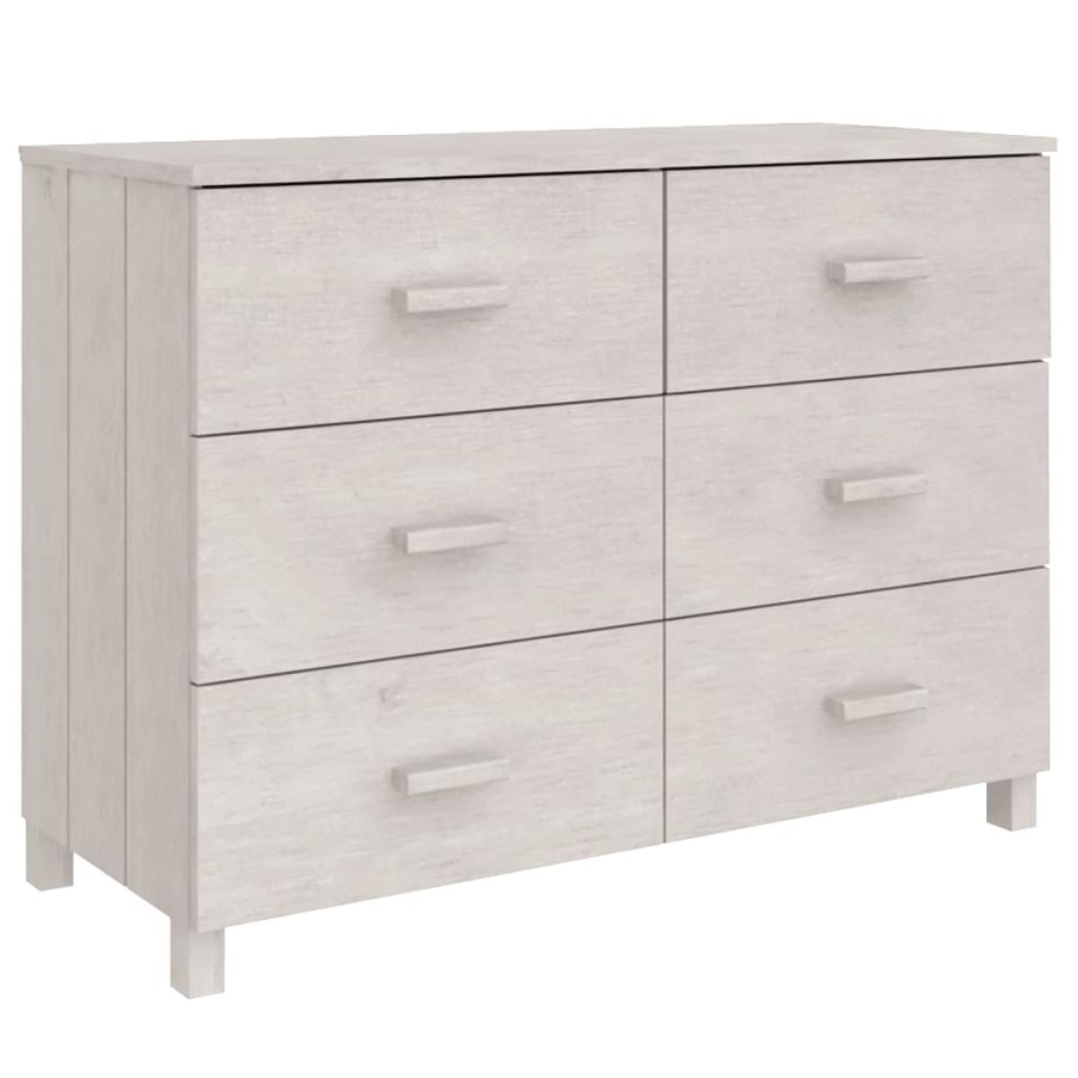 Aparador HAMAR madera maciza de pino blanco 113x40x80 cm