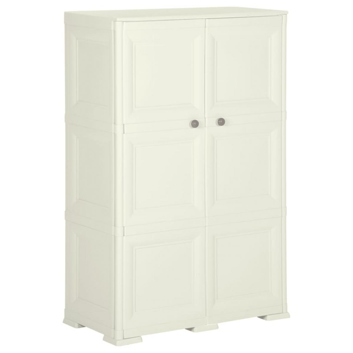 Armario de plástico diseño madera Vanila Ice 79x43x125 cm