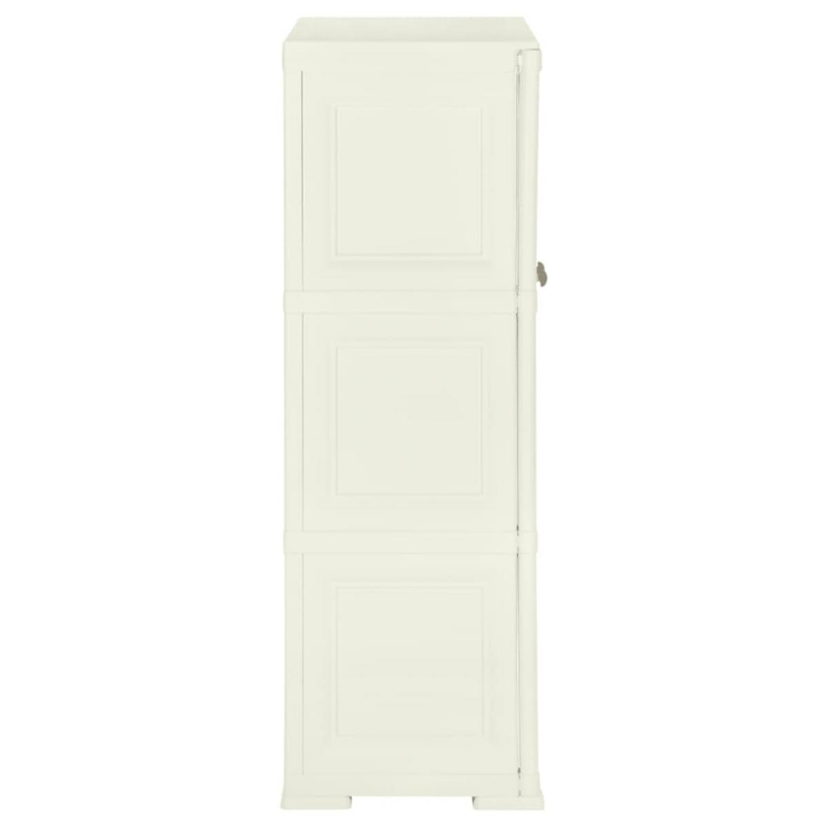 Armario de plástico diseño madera Vanila Ice 79x43x125 cm
