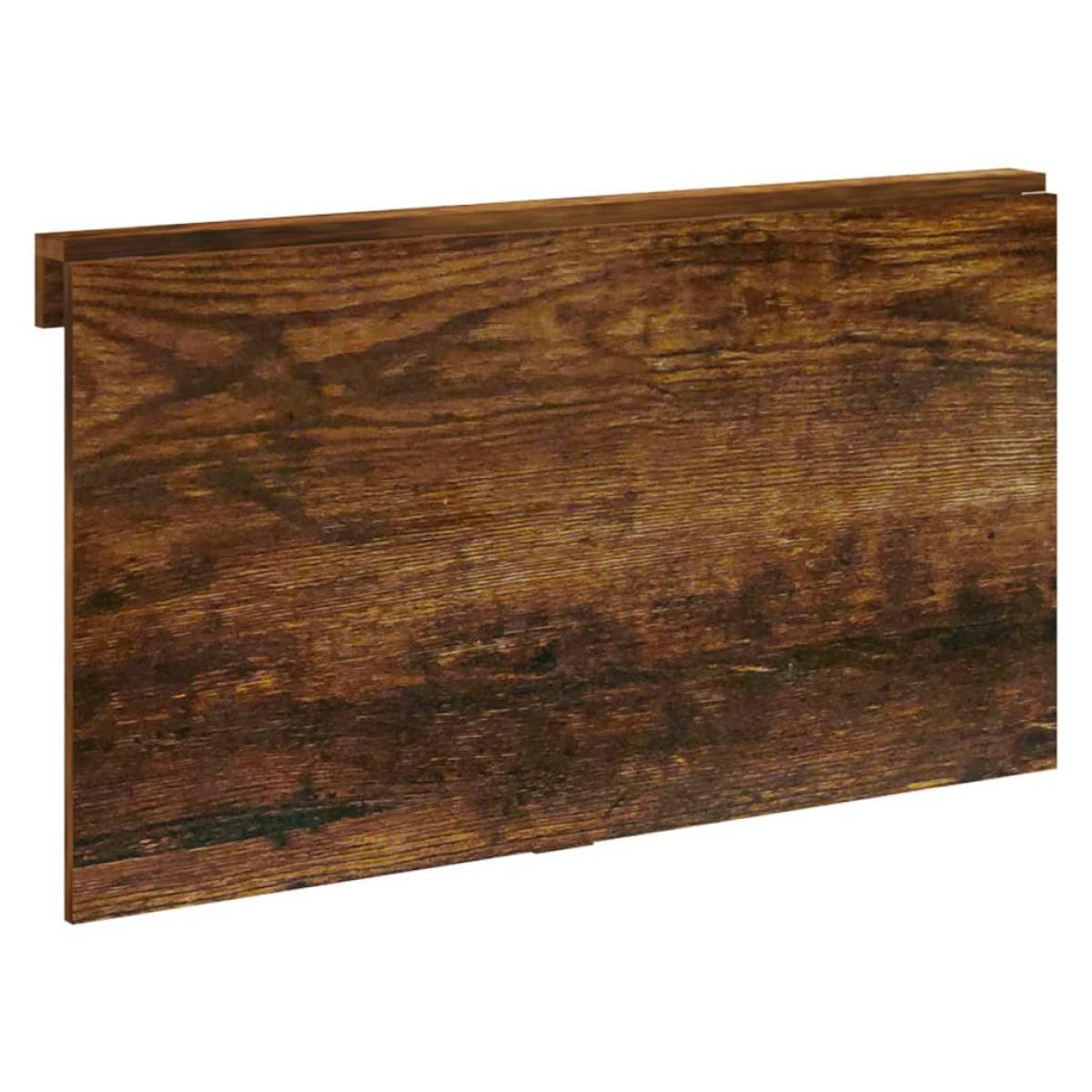 Mesa de pared plegable contrachapada roble ahumado 100x60x56 cm