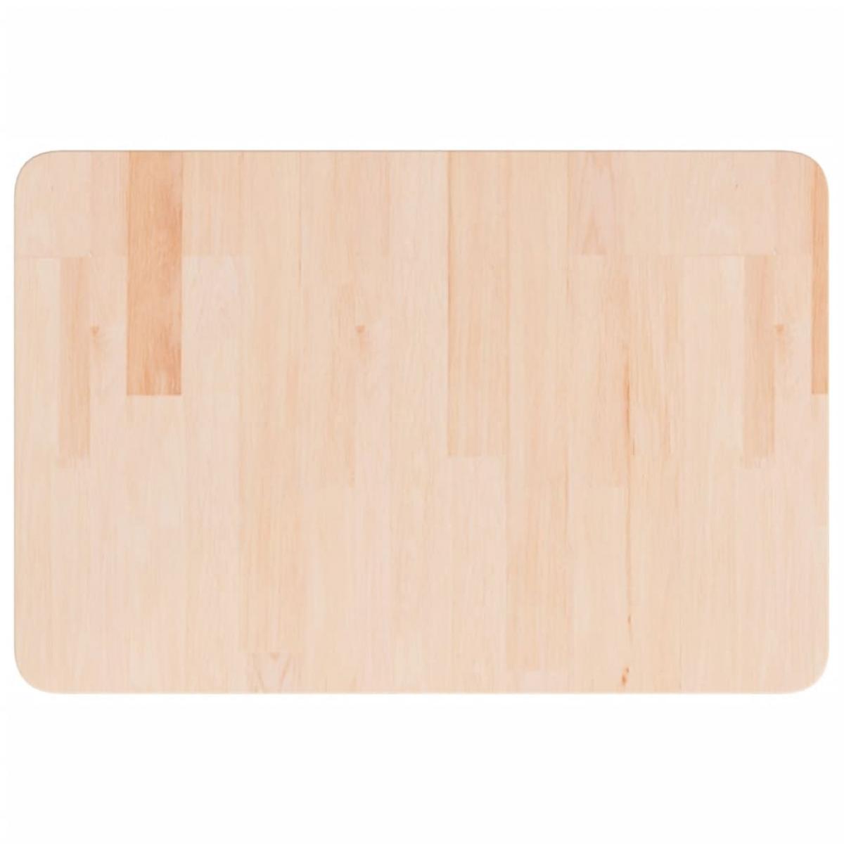 Encimera de baño madera maciza sin tratar 60x40x2,5 cm