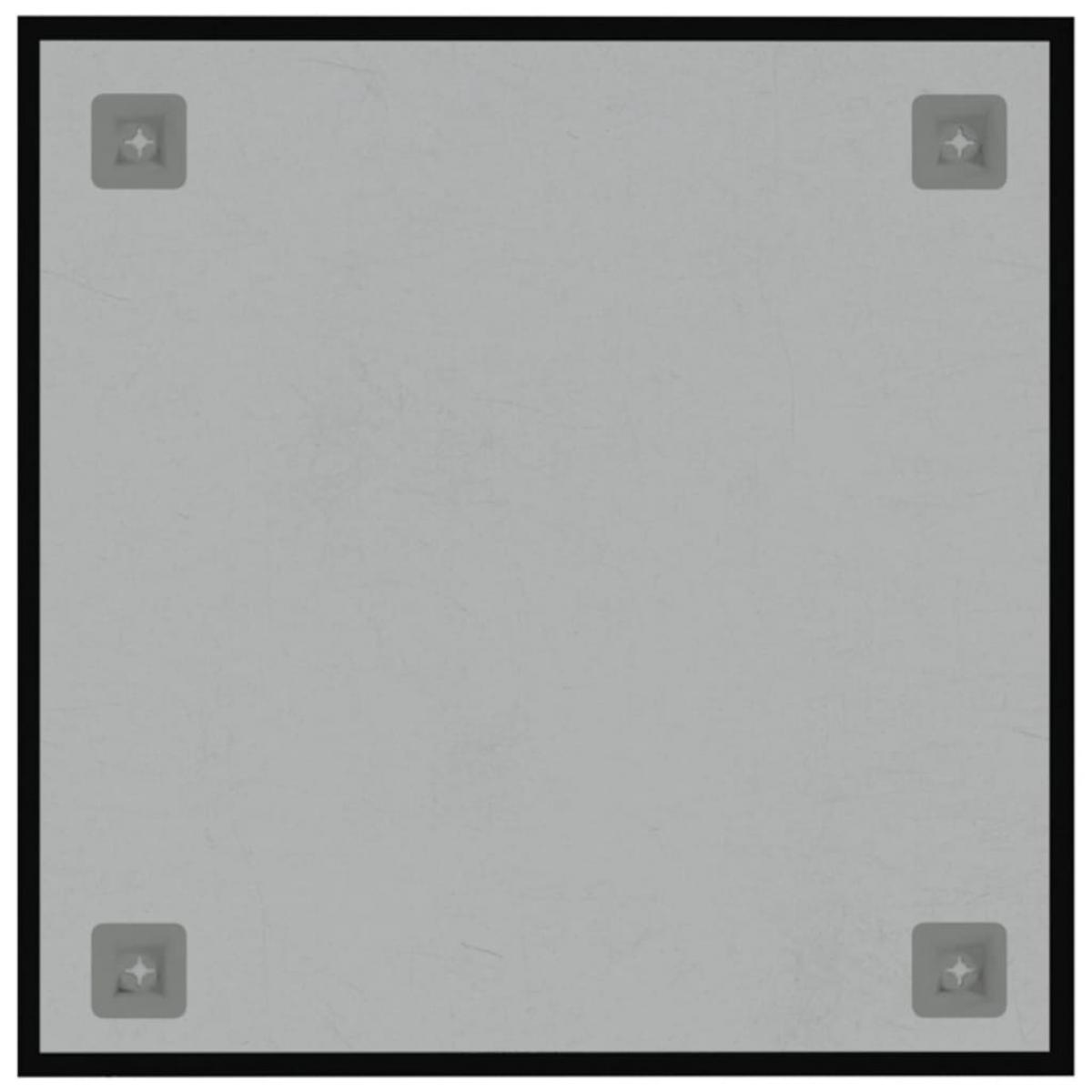 Pizarra magnética de pared vidrio templado negro 40x40 cm