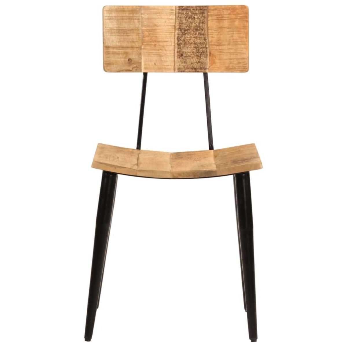 Sillas de comedor 2 uds madera maciza de mango 44x40x80 cm