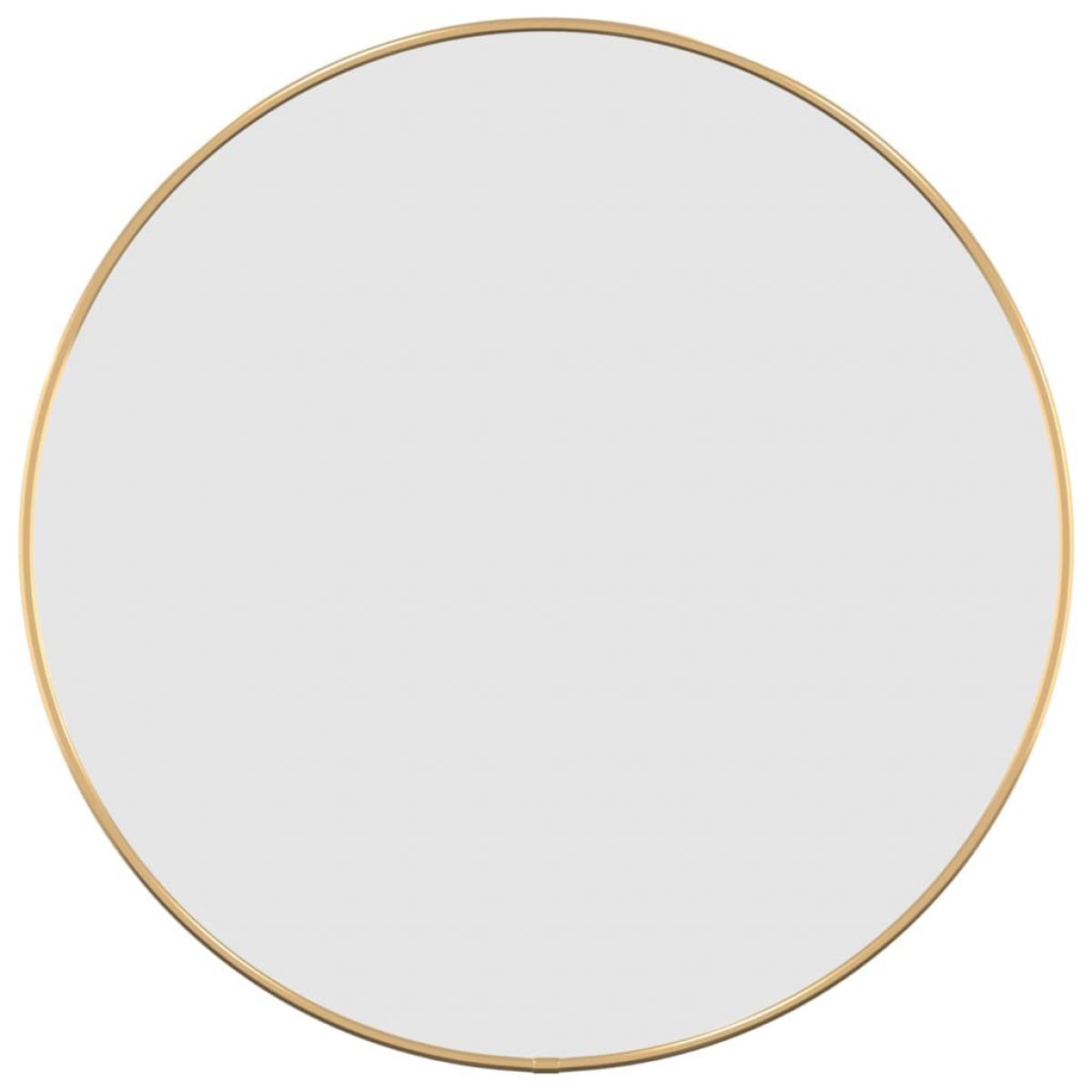 Espejo de pared redondo dorado Ø 50 cm