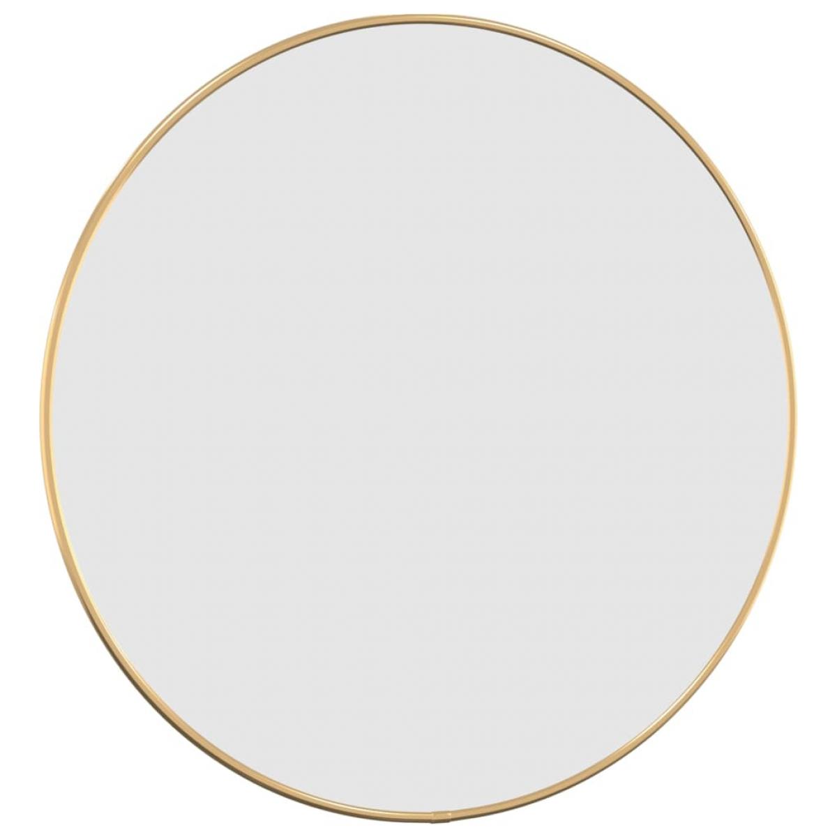 Espejo de pared redondo dorado Ø 50 cm