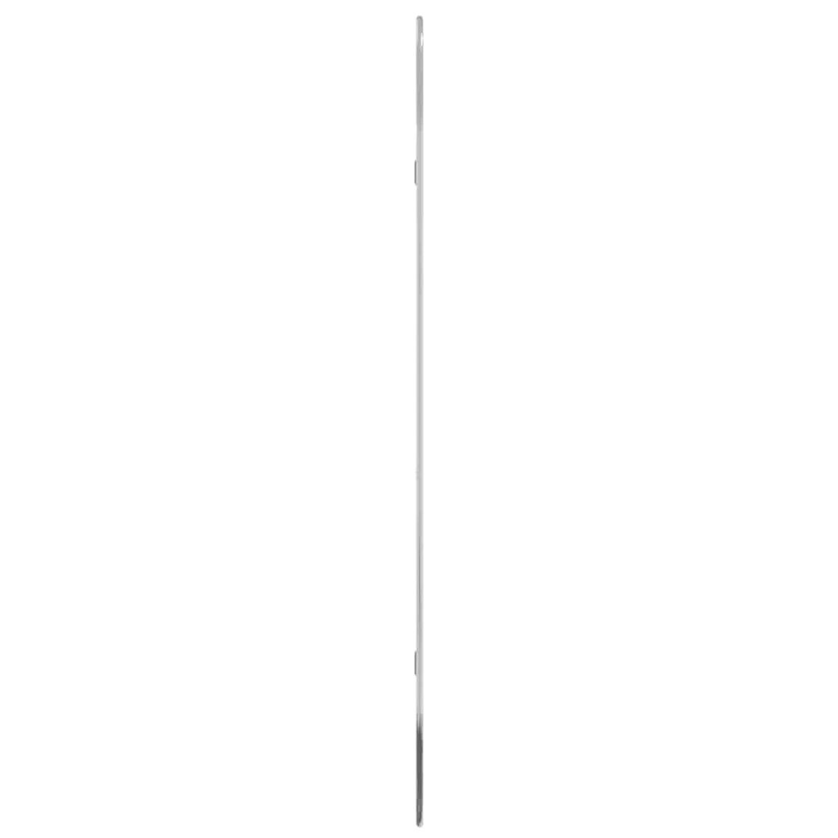 Espejo de pared ovalado plateado 100x45 cm