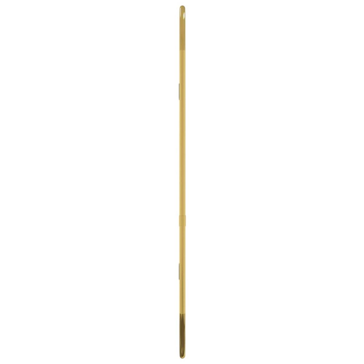 Espejo de pared ovalado dorado 50x20 cm
