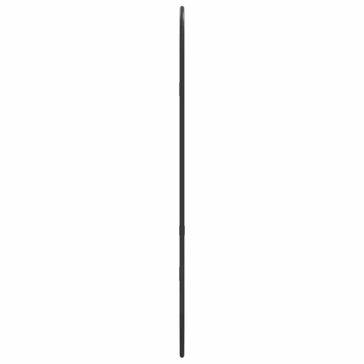 Espejo de pared ovalado negro 60x25 cm