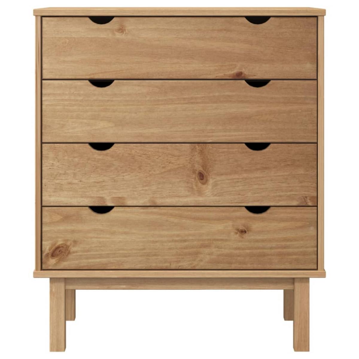 Cajonera OTTA madera maciza de pino 76,5x39,5x90 cm