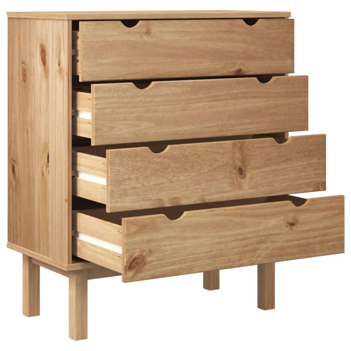 Cajonera OTTA madera maciza de pino 76,5x39,5x90 cm