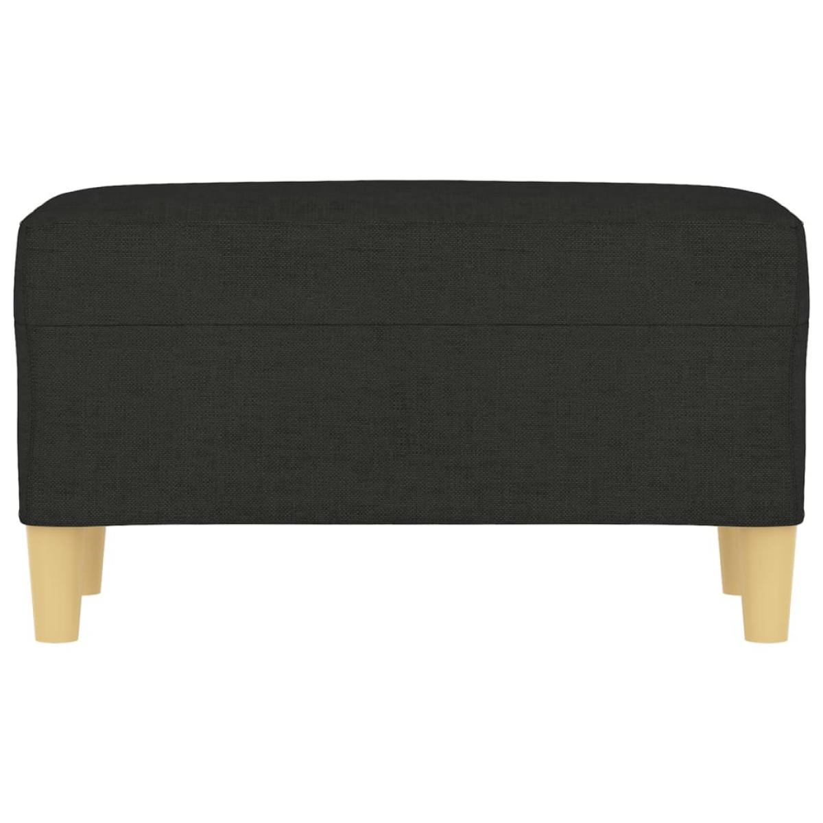 Banco de tela negro 70x35x41 cm