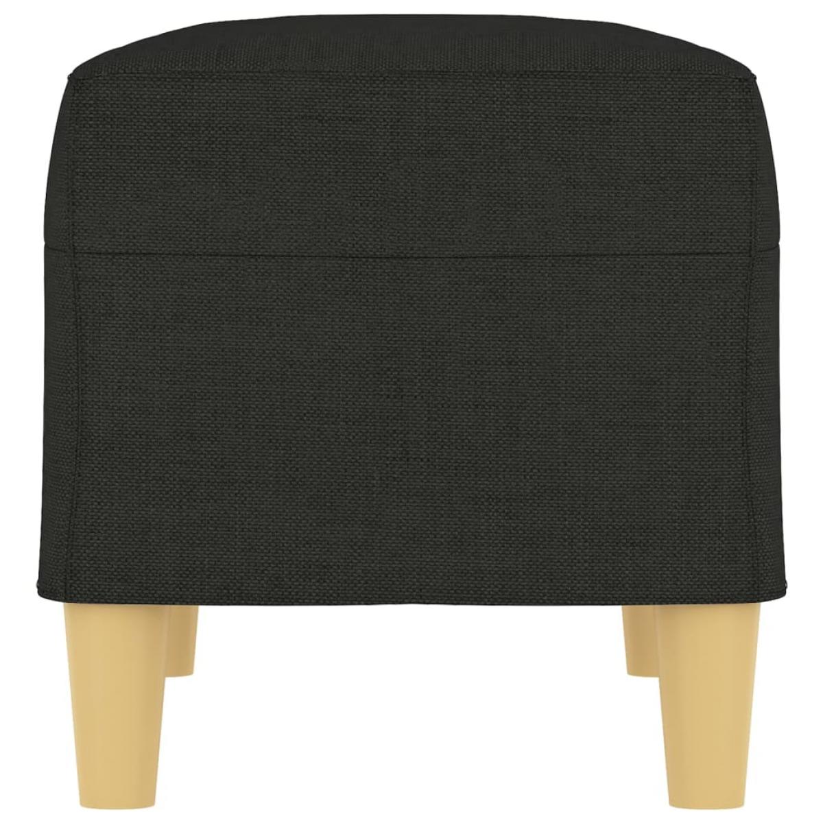 Banco de tela negro 70x35x41 cm