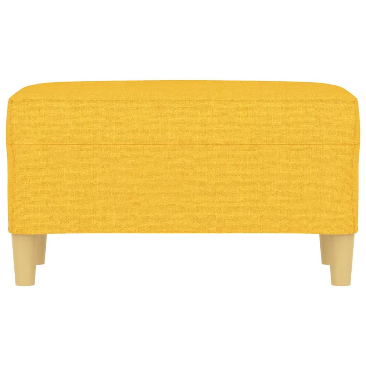 Banco de tela amarillo 70x35x41 cm