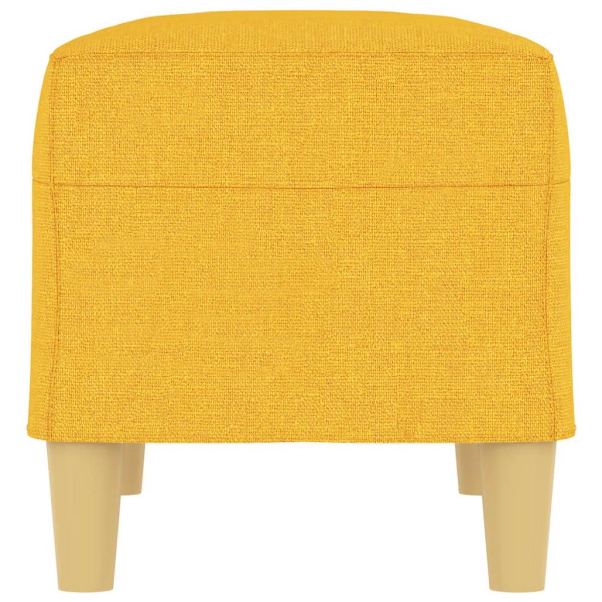 Banco de tela amarillo 70x35x41 cm