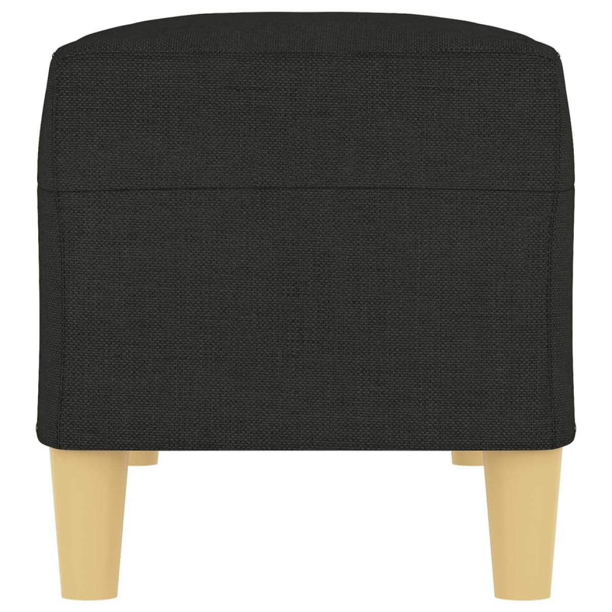 Banco de tela negro 100x35x41 cm