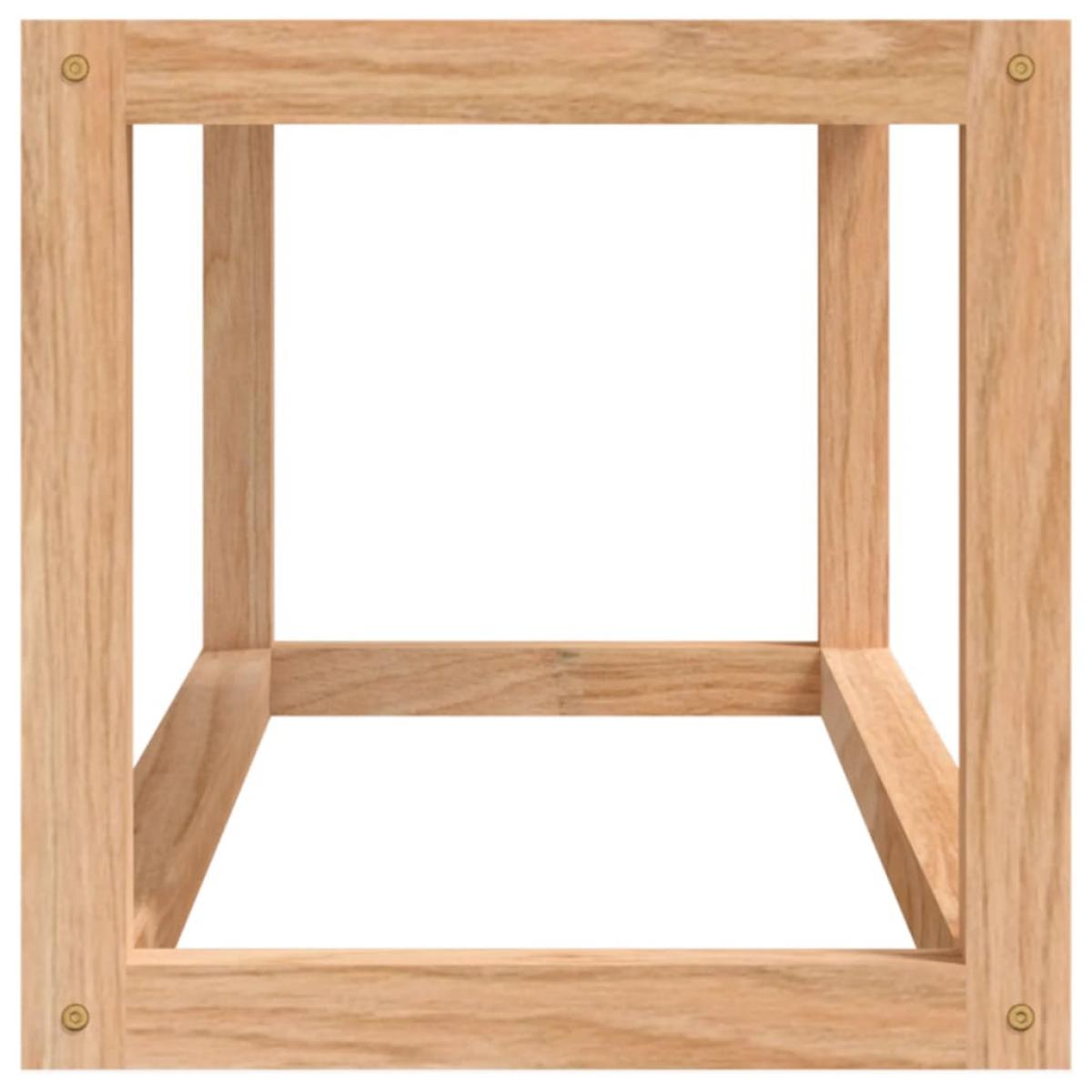 Toallero de madera maciza nogal 60x20x20 cm