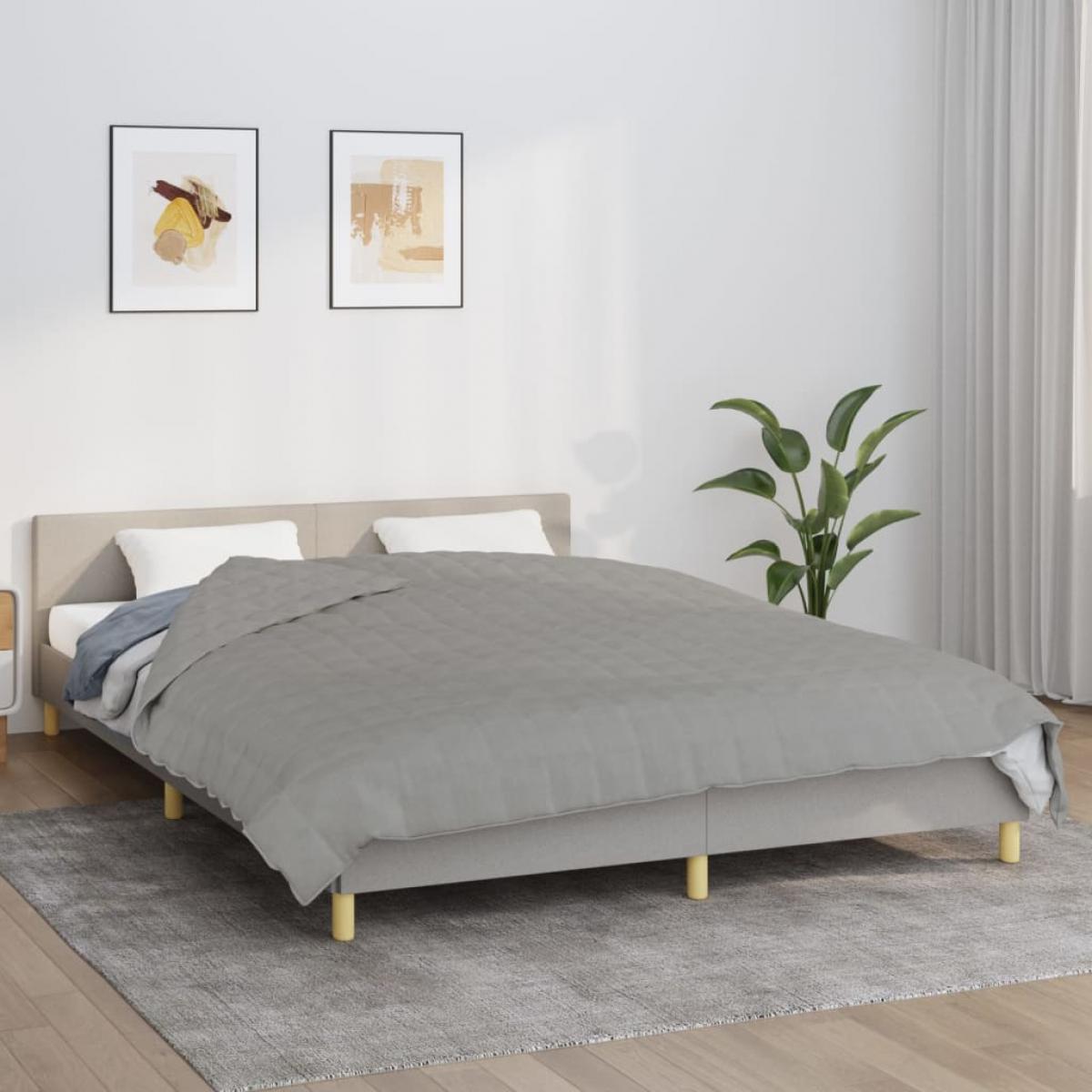 Manta con peso tela gris 200x225 cm 13 kg