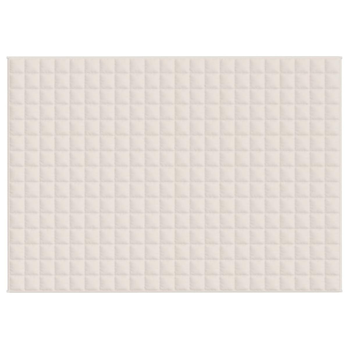 Manta con peso tela color crema claro 155x220 cm 11 kg