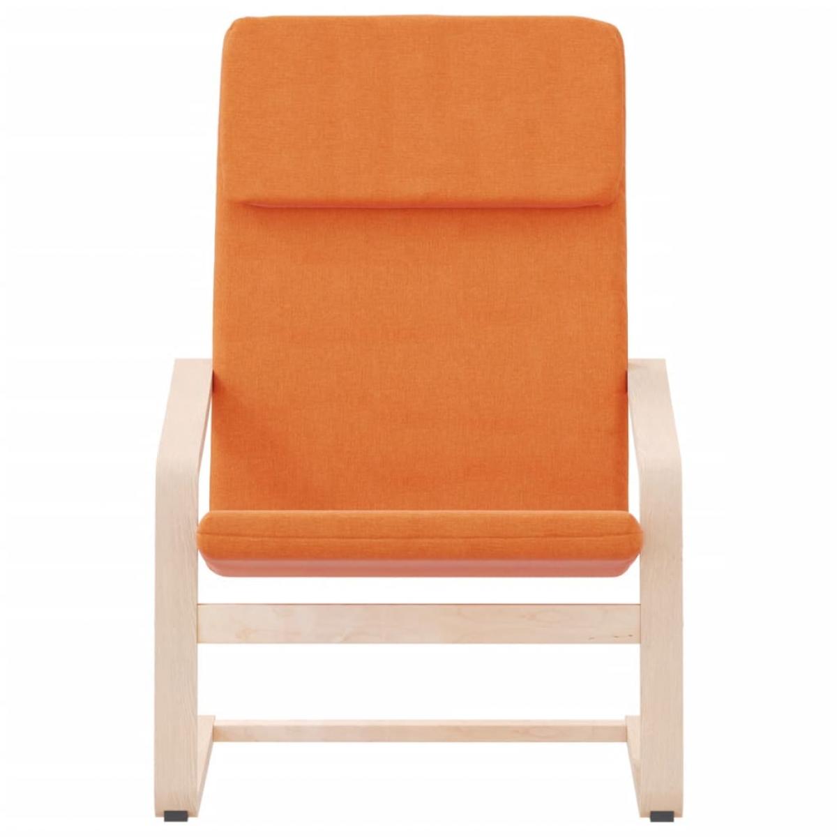 Sillón de relax de tela amarillo oscuro