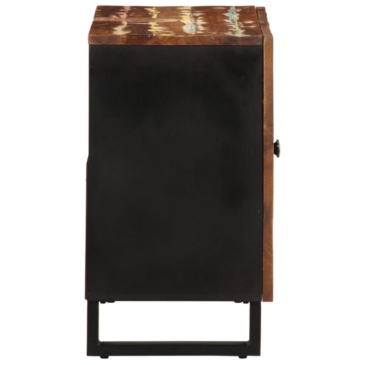 Mueble de lavabo madera reciclada madera ingeniería 62x33x58 cm