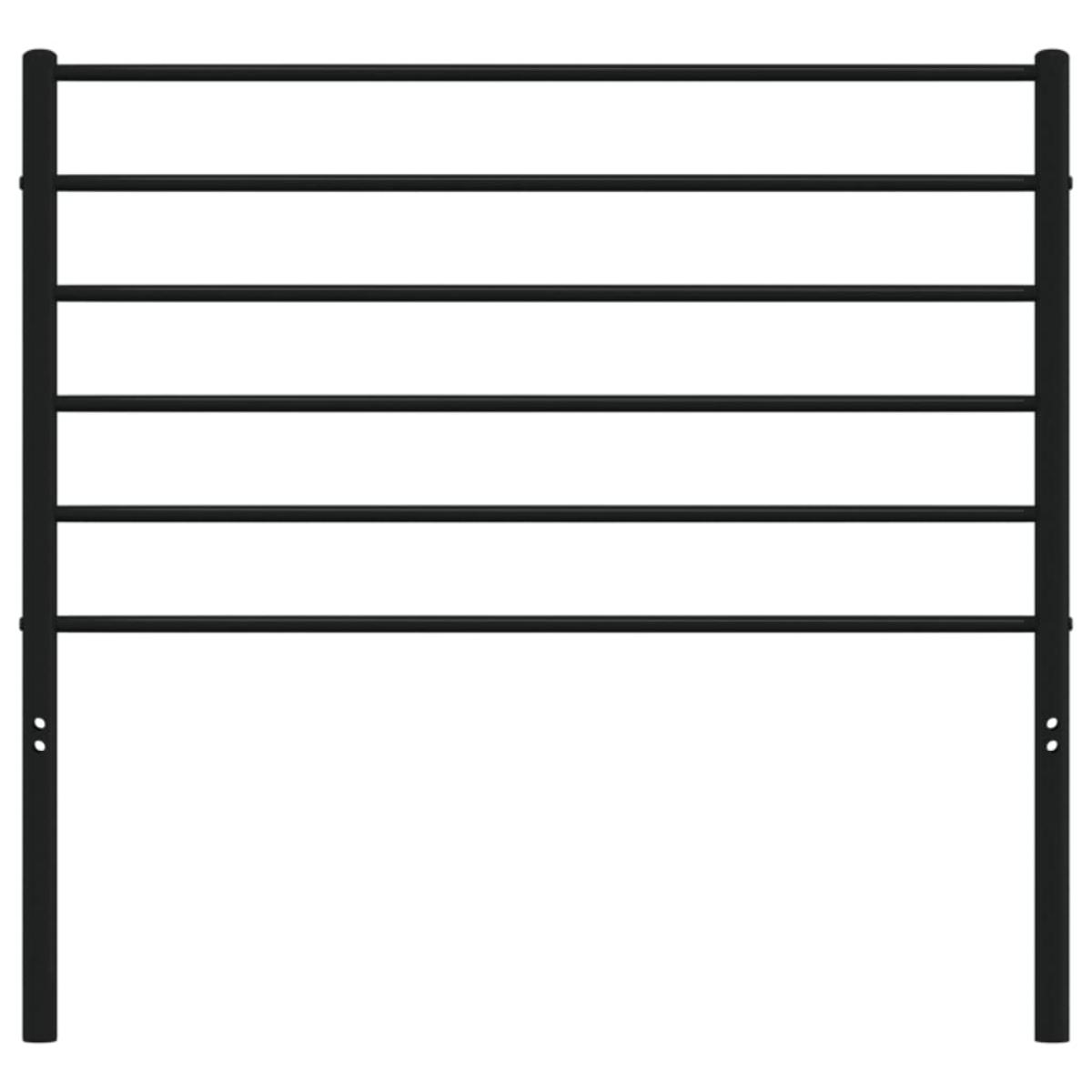 Cabecero de metal negro 100 cm