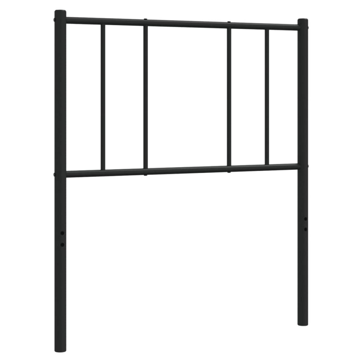 Cabecero de metal negro 100 cm