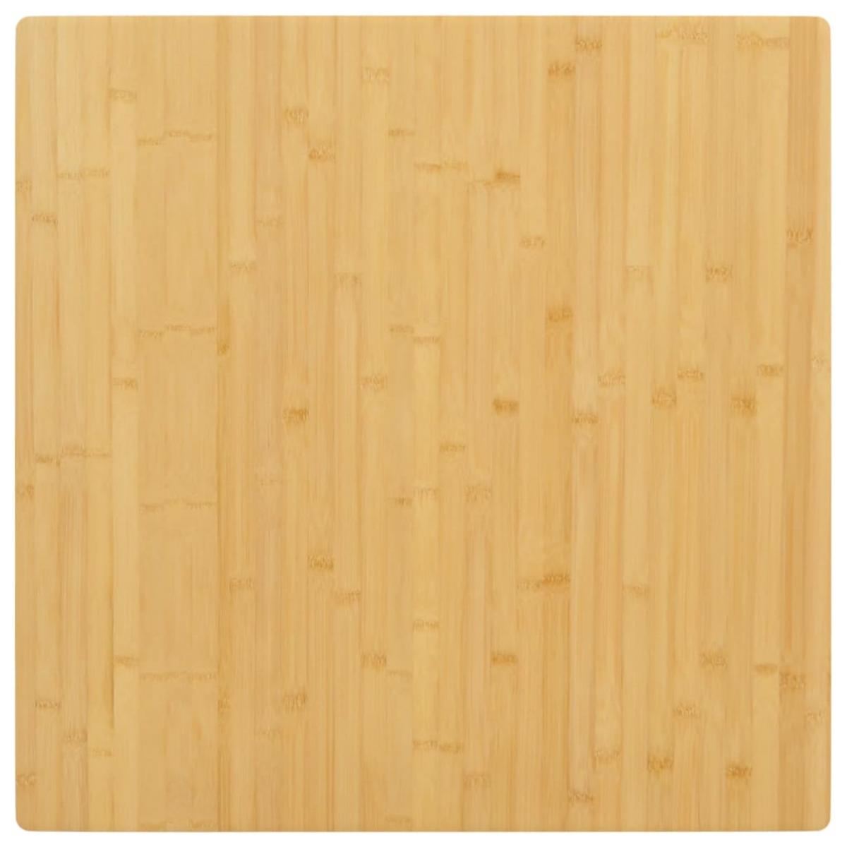 Tablero de mesa de bambú 80x80x4 cm