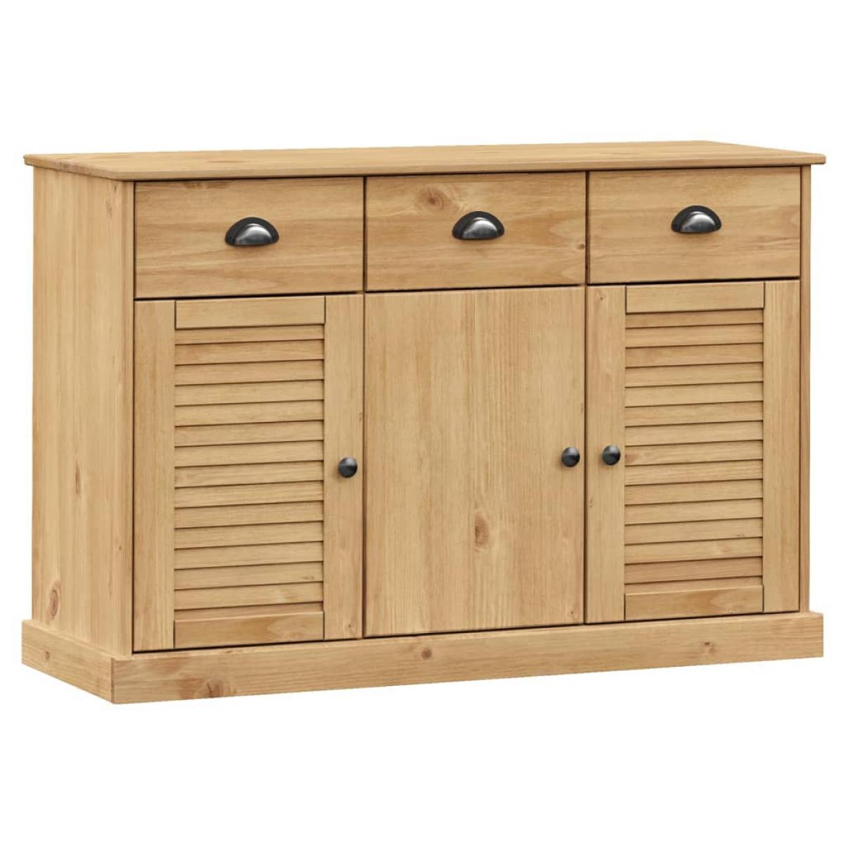 Aparador con cajones VIGO madera maciza pino 113x40x75 cm