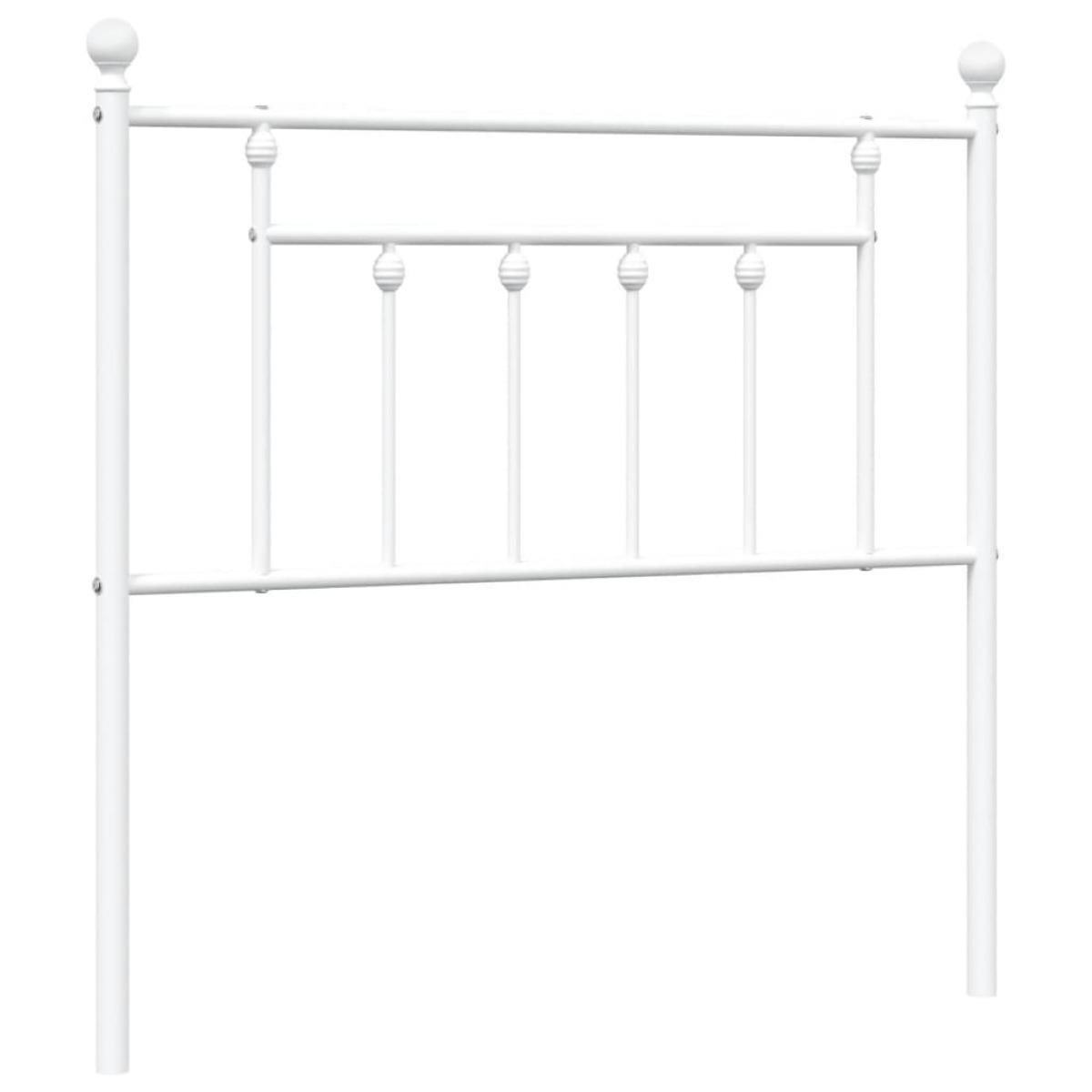 Cabecero de metal blanco 90 cm