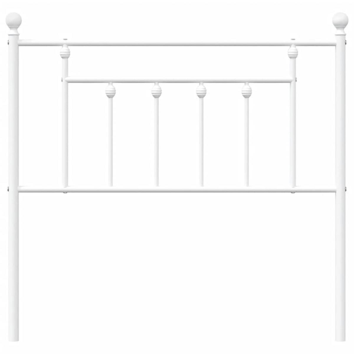 Cabecero de metal blanco 90 cm