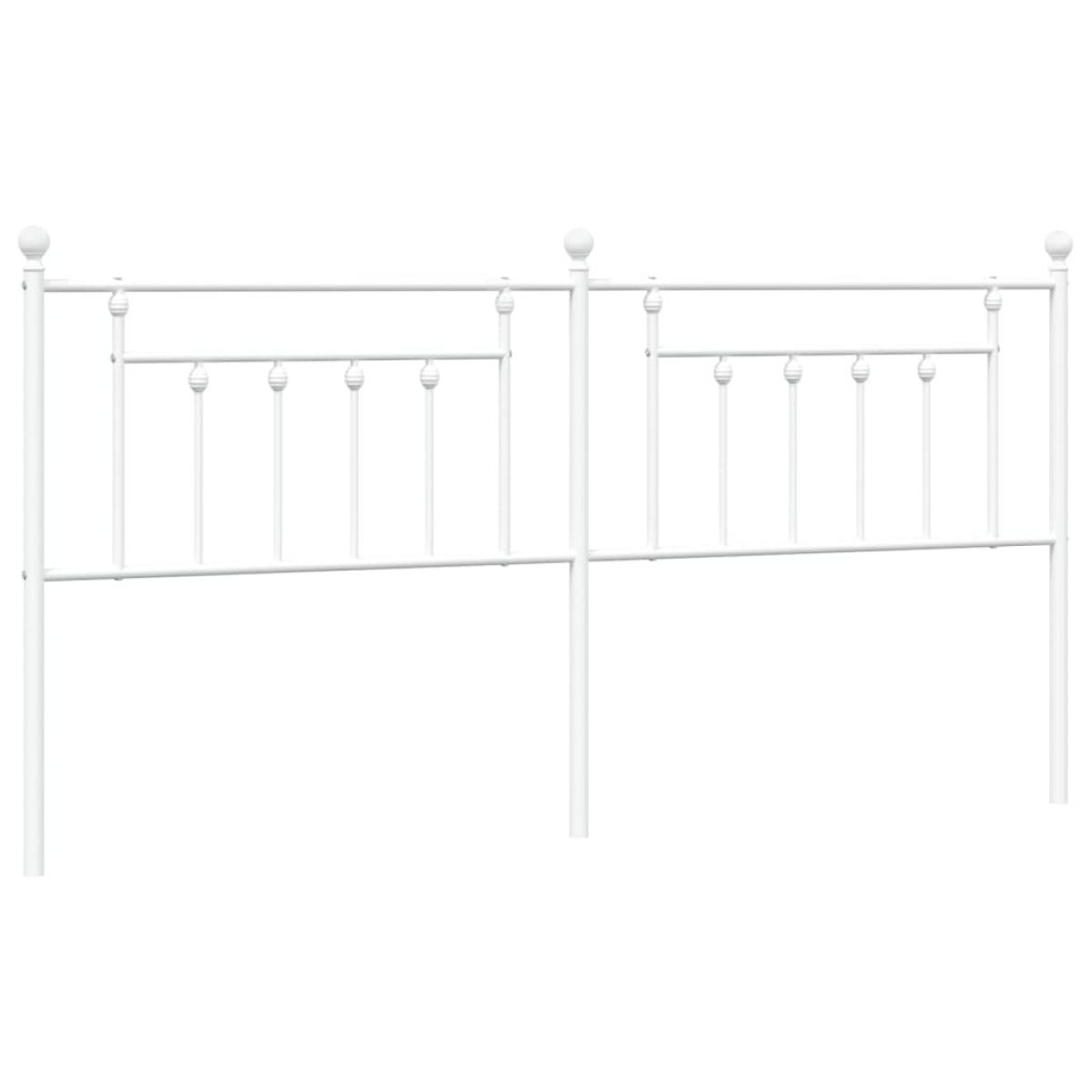 Cabecero de metal blanco 193 cm