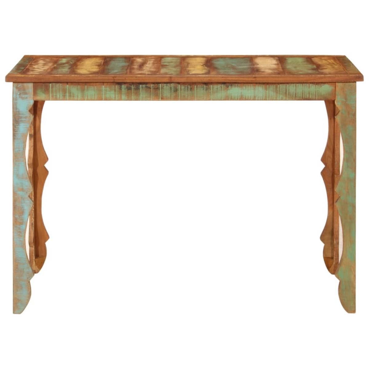 Mesa de comedor madera maciza reciclada 110x52x76 cm