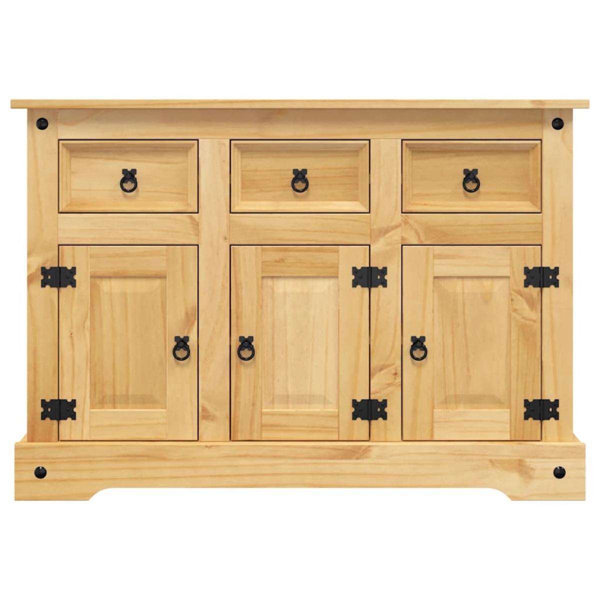 Aparador Corona madera maciza pino mexicano 112x43x78 cm