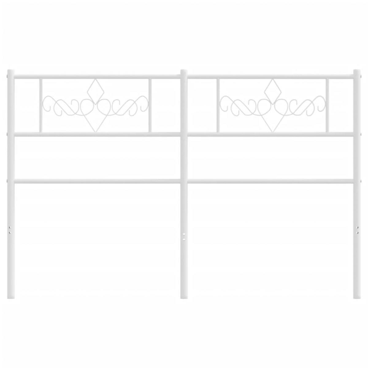 Cabecero de metal blanco 160 cm