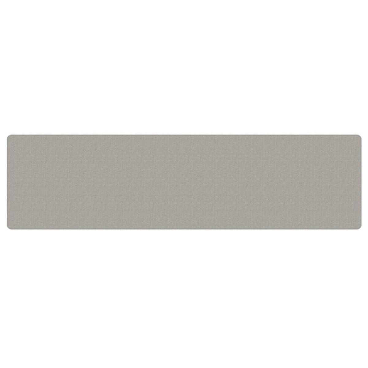 Alfombra de pasillo con aspecto de sisal gris taupe 80x300 cm