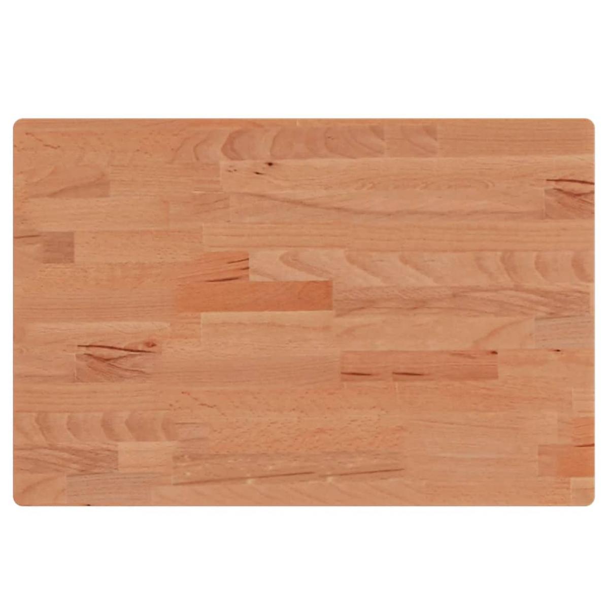 Encimera de baño madera maciza de haya 60x40x1,5 cm