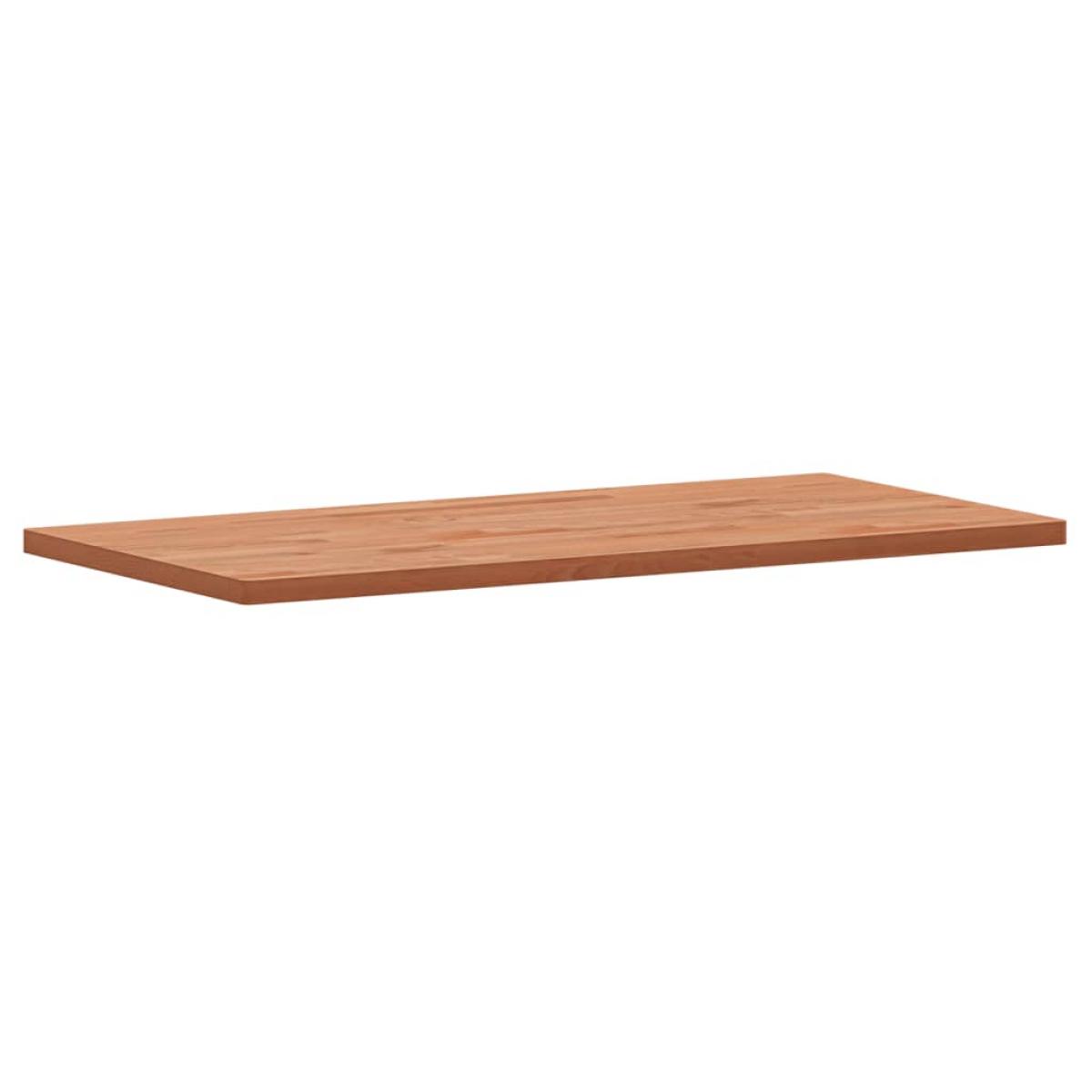 Encimera de baño madera maciza de haya 100x50x2,5 cm