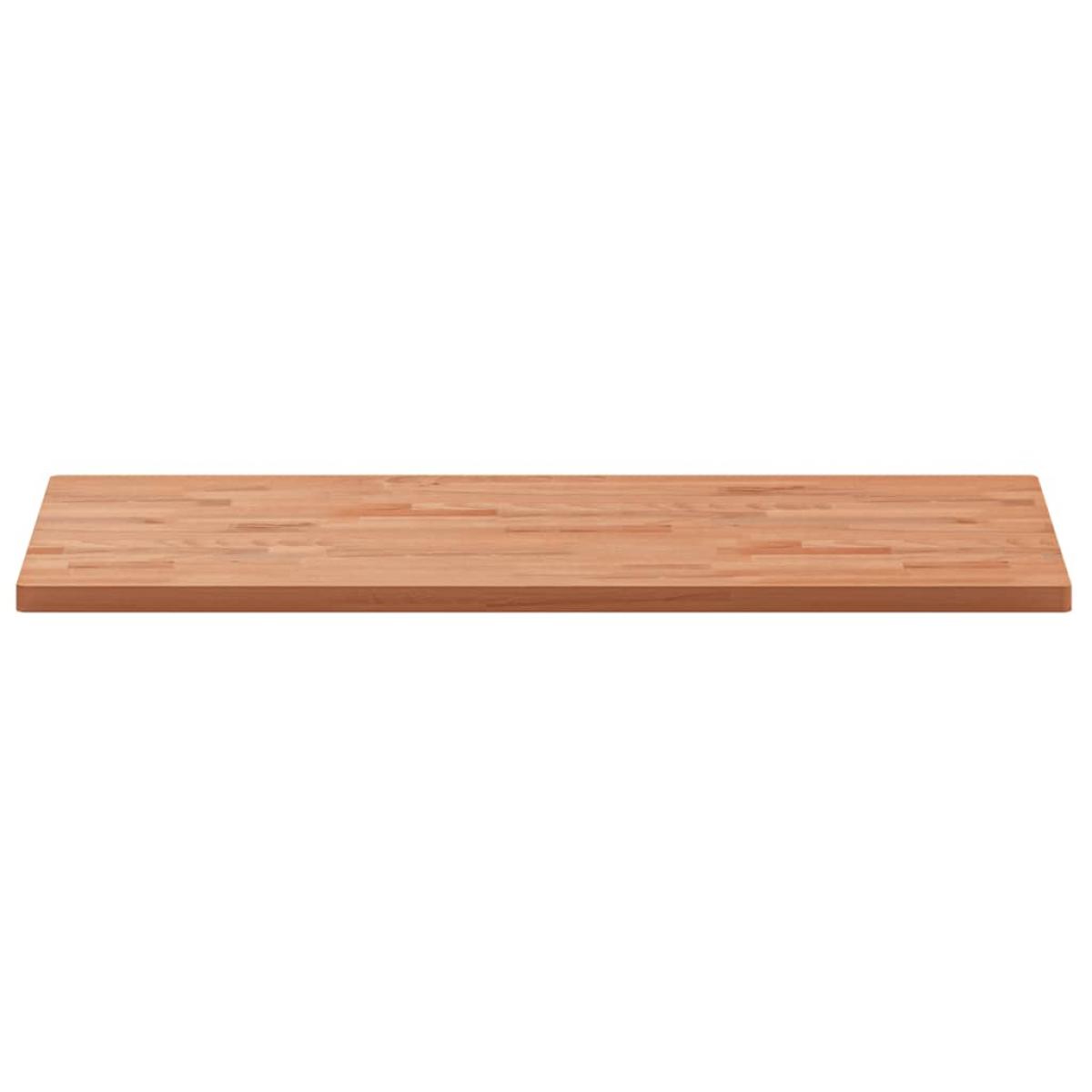 Encimera de baño madera maciza de haya 100x50x2,5 cm
