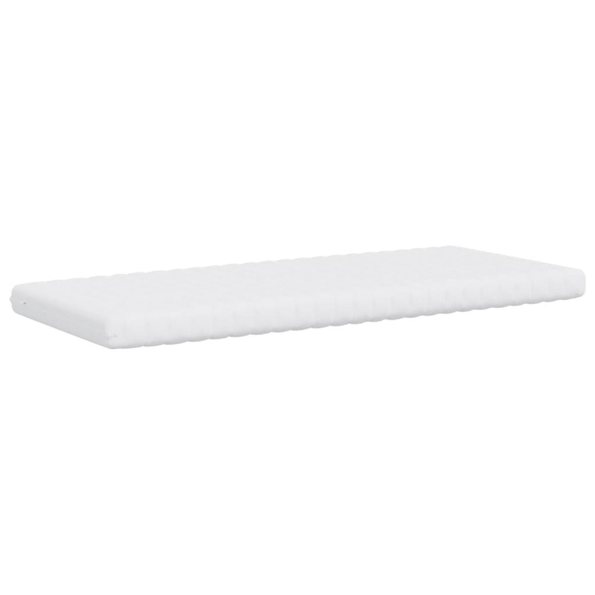 Colchón de espuma de 7 zonas dureza 20 ILD blanco 90x190 cm