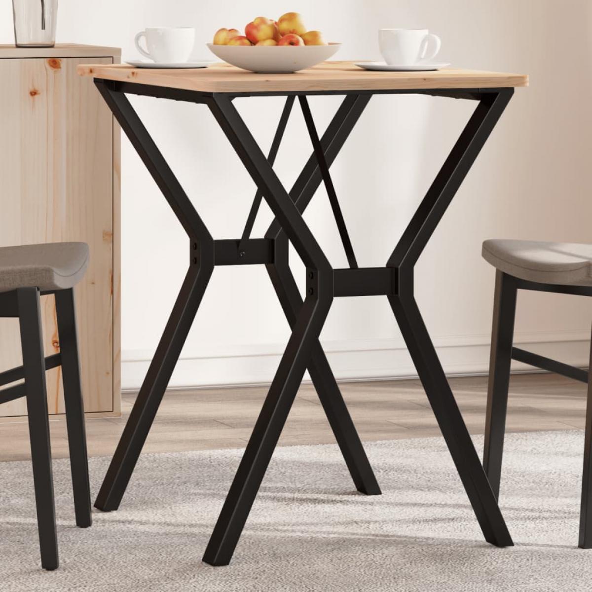 Patas de mesa de comedor estructura Y acero 60x50x73 cm
